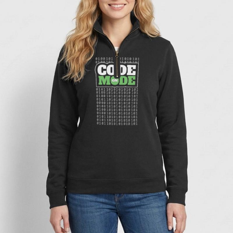 Code Mode Activé - Programmeur Ingénieur logiciel Codeur Sweat à zip 1/4