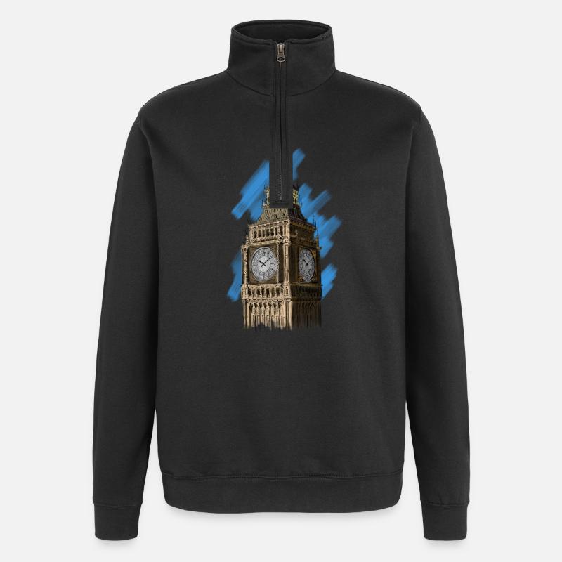 Big Ben - Sweat à zip 1/4 - noir