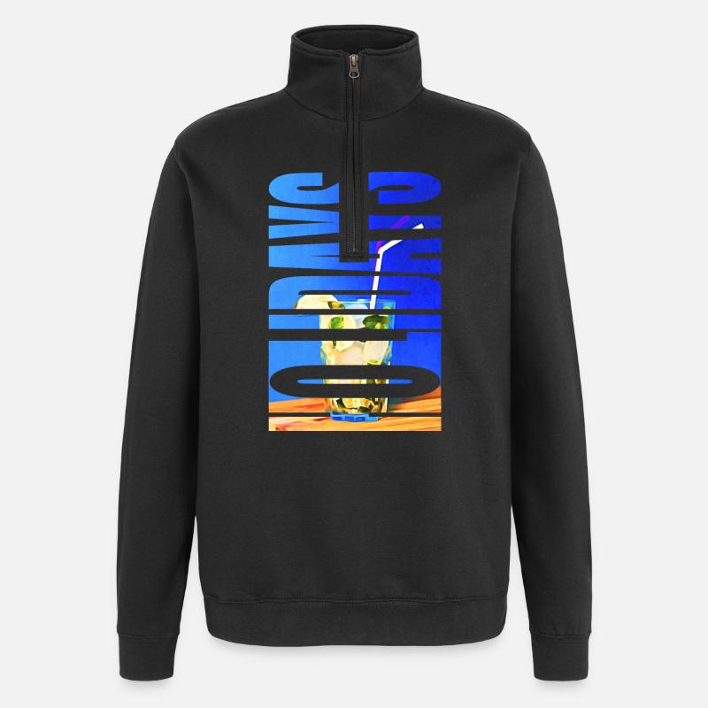 HOLIDAYS - Quarter-Zip Sweatshirt - black