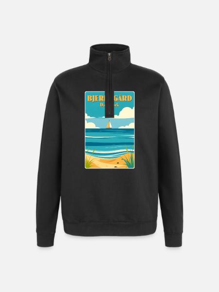 Bjerregard, Danemark - Sweat à zip 1/4 - noir
