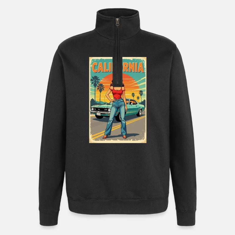 Croisière California Dream R06 - Sweat à zip 1/4 - noir