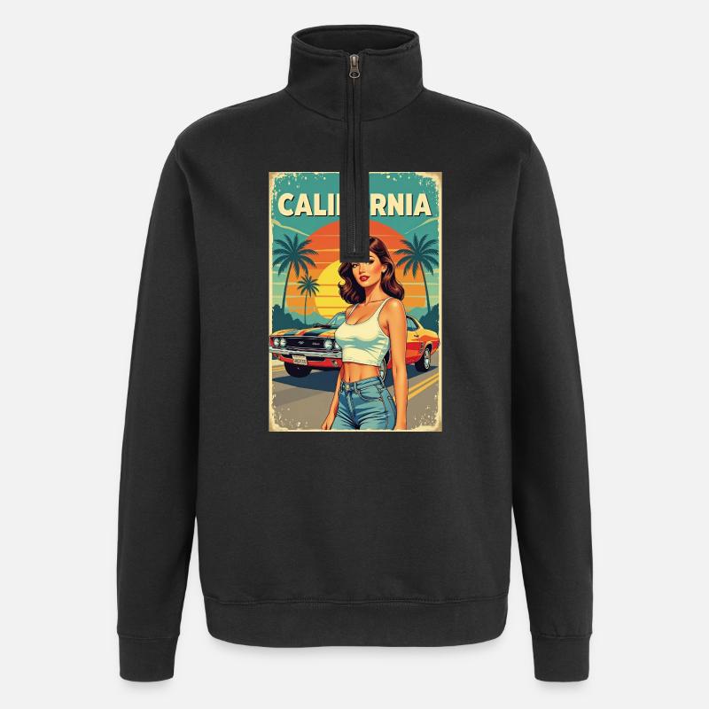 Croisière California Dream R06 - Sweat à zip 1/4 - noir