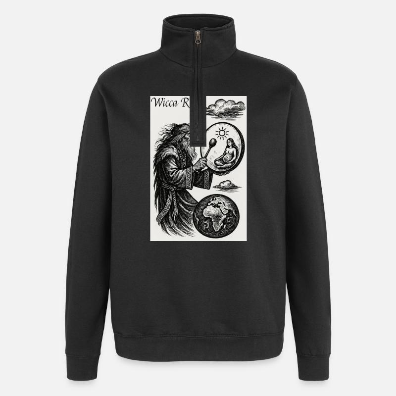 Wicca Rites - Quarter-Zip Sweatshirt - black
