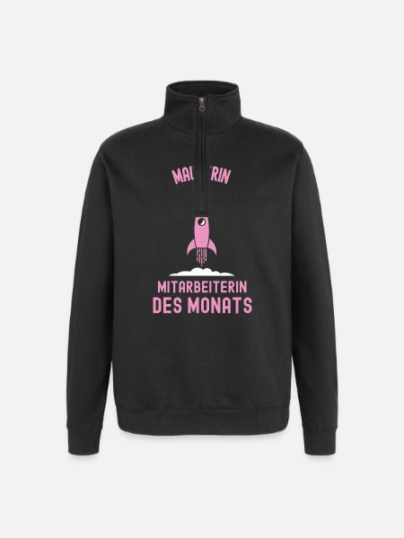 Best Female Bricklayer Employee of the Month Masonry - Quarter-Zip Sweatshirt - black