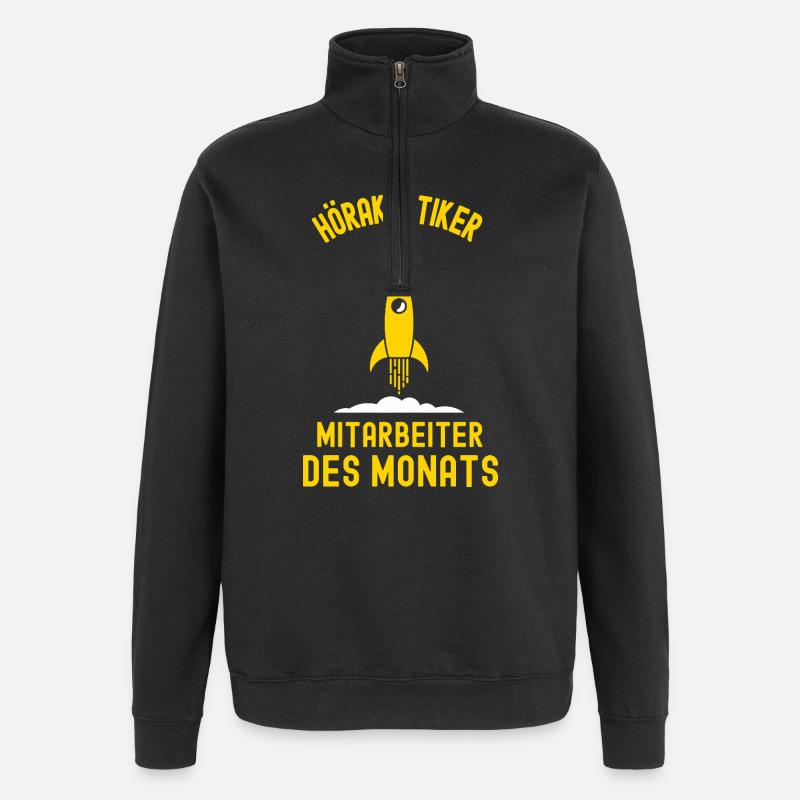 Hörakustiker Mitarbeiter des Monats Hörakustik - Quarter-Zip-Sweatshirt - Schwarz