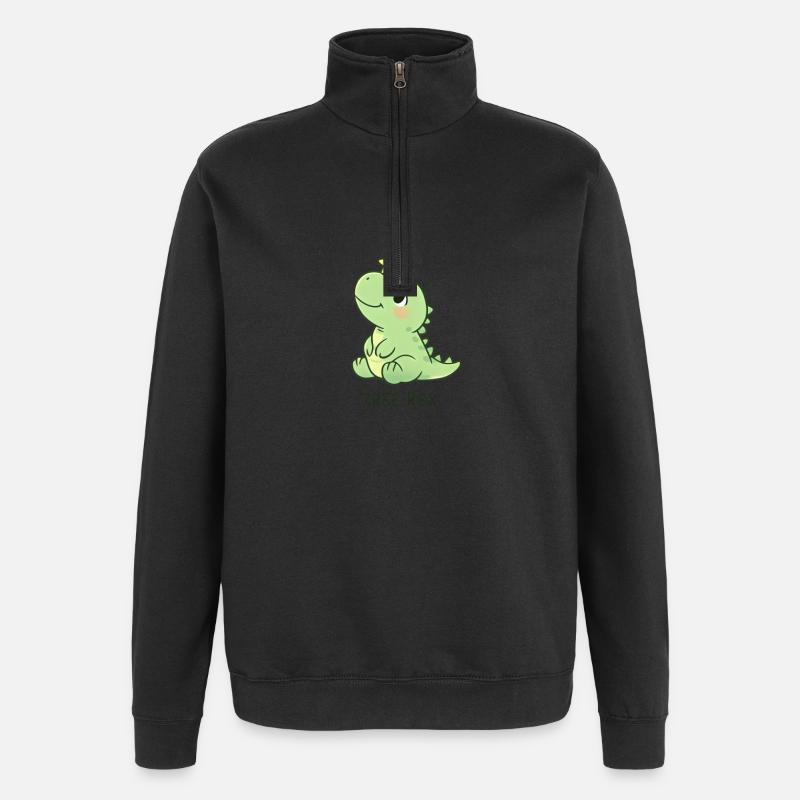 Tree Rex Dinosaur T-Rex - Sweat à zip 1/4 - noir