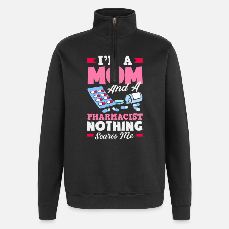 Apotheker Pharmazeutisch-technischer - Quarter-Zip-Sweatshirt - Schwarz