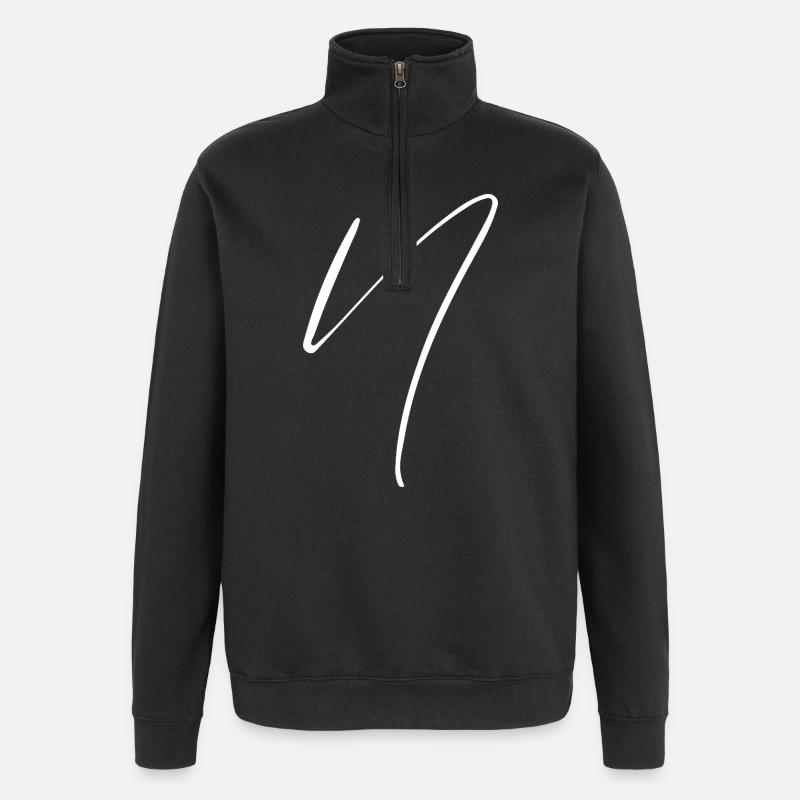 N - Sweat à zip 1/4 - noir
