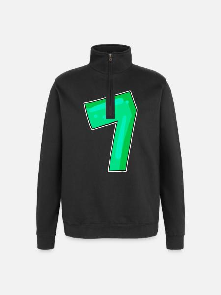 Numéro 7 Numéro Sept - Sweat à zip 1/4 - noir