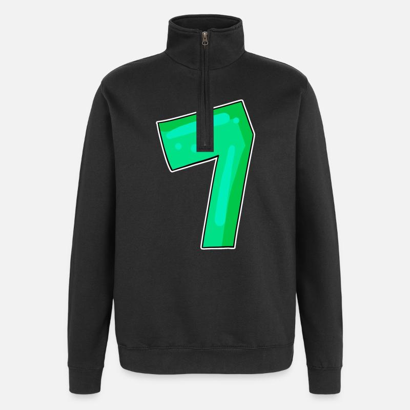 Numéro 7 Numéro Sept - Sweat à zip 1/4 - noir