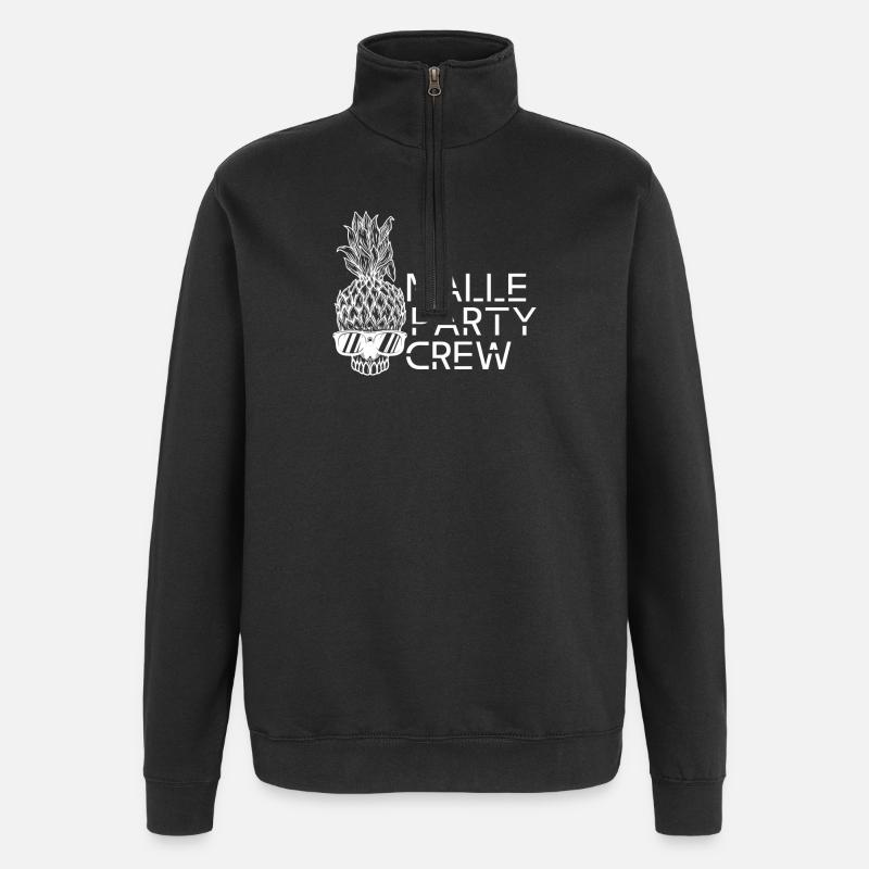 Malle Party Crew - Quarter-Zip Sweatshirt - black