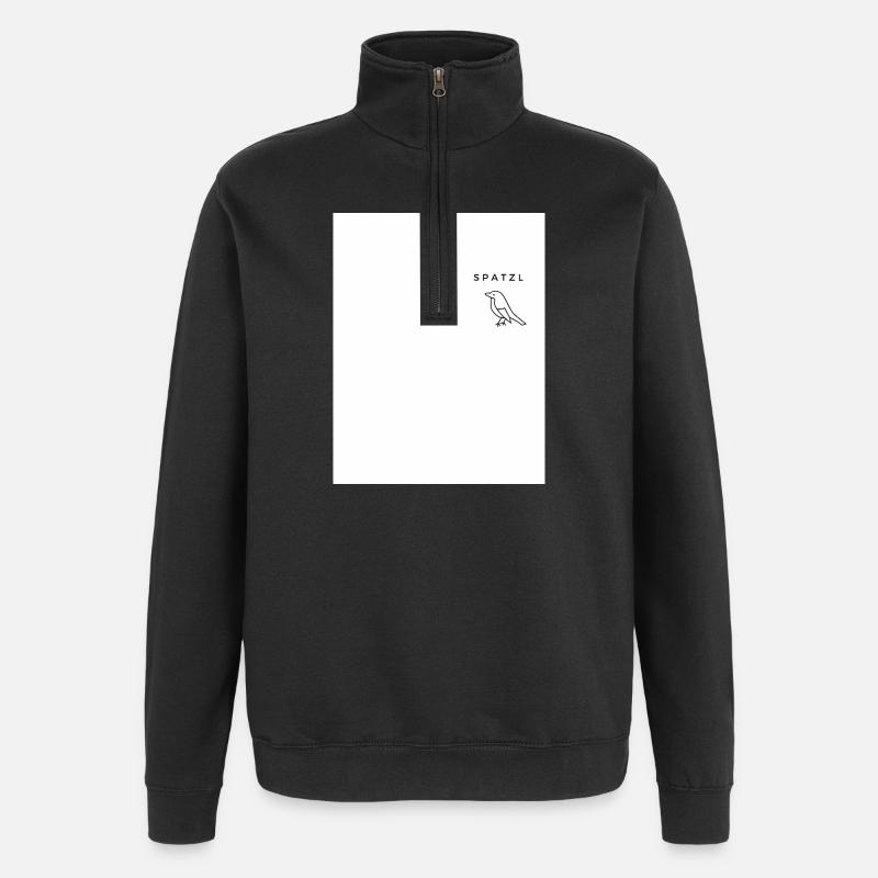 Spatzl - Quarter-Zip-Sweatshirt - Schwarz