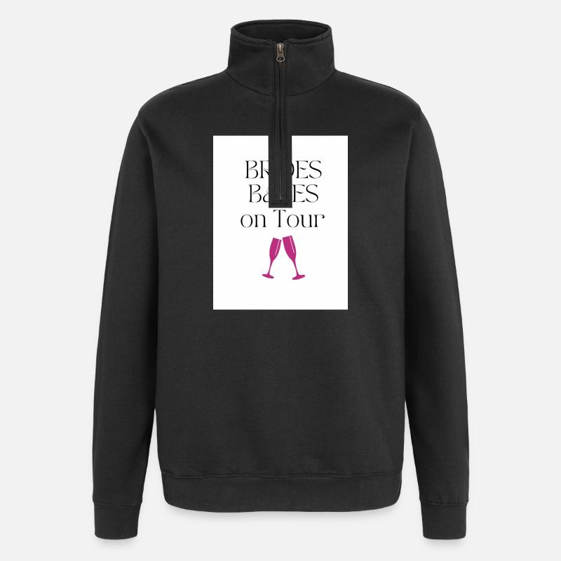 Bride_Babes - Sweat à zip 1/4 - noir