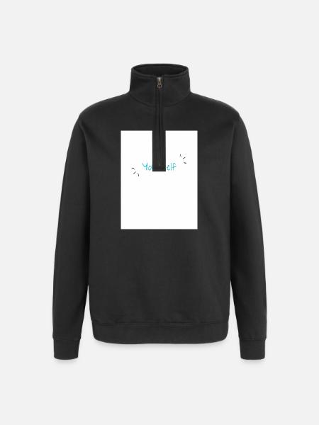 Inspirational Design Personal Empowerment - Quarter-Zip Sweatshirt - black