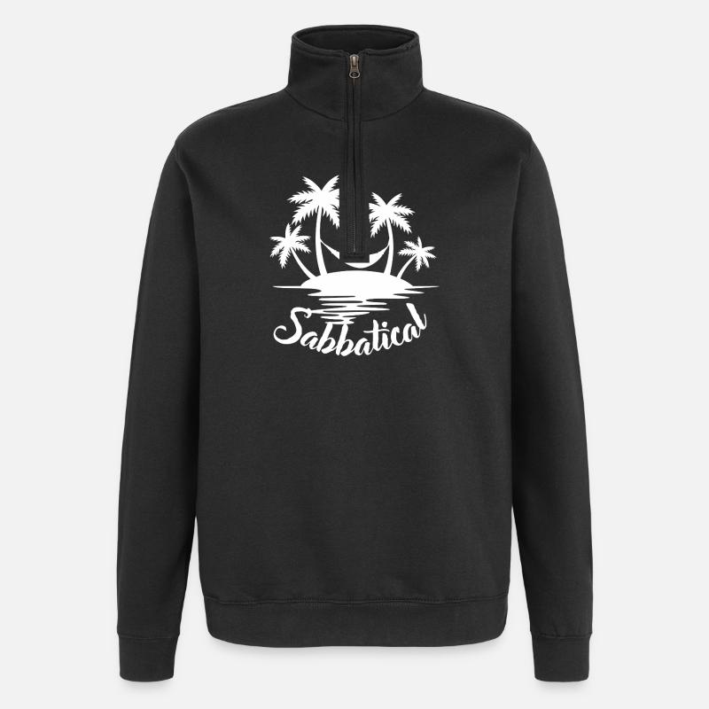 Sabbatical - Quarter-Zip Sweatshirt - black