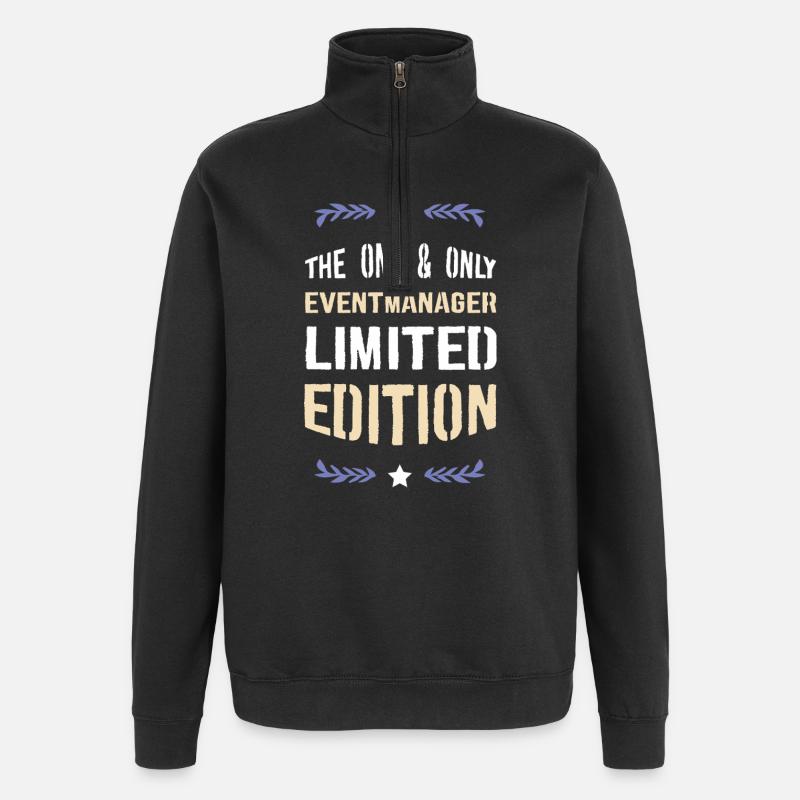 Limitierte Edition Eventmanager - Quarter-Zip-Sweatshirt - Schwarz