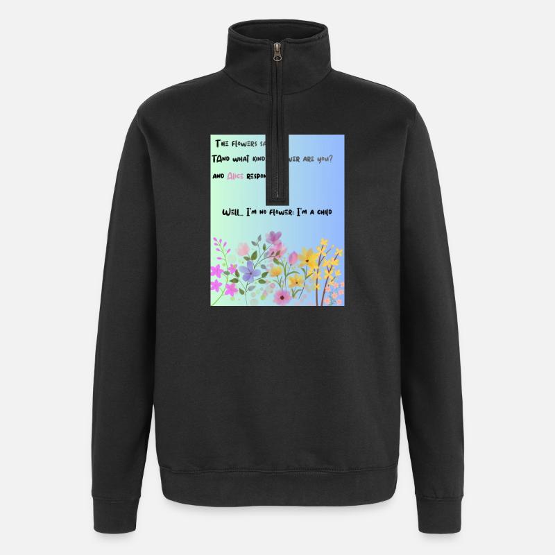 Le Chapitre d’Alice - Sweat à zip 1/4 - noir