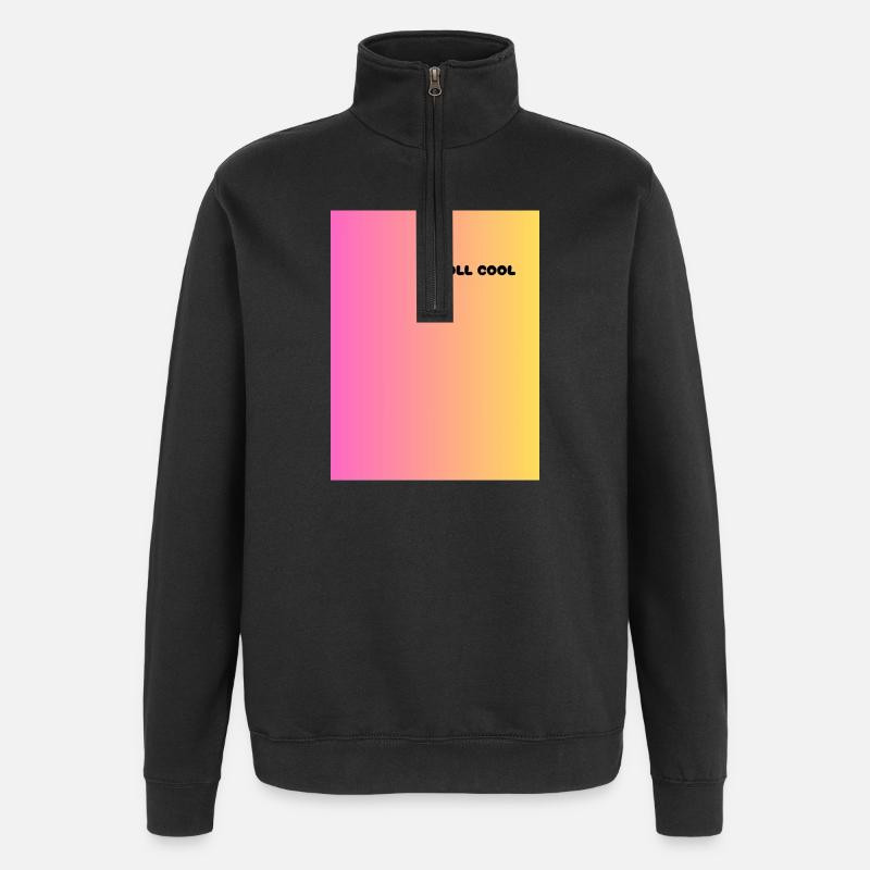 VOLL_COOL - Sweat à zip 1/4 - noir