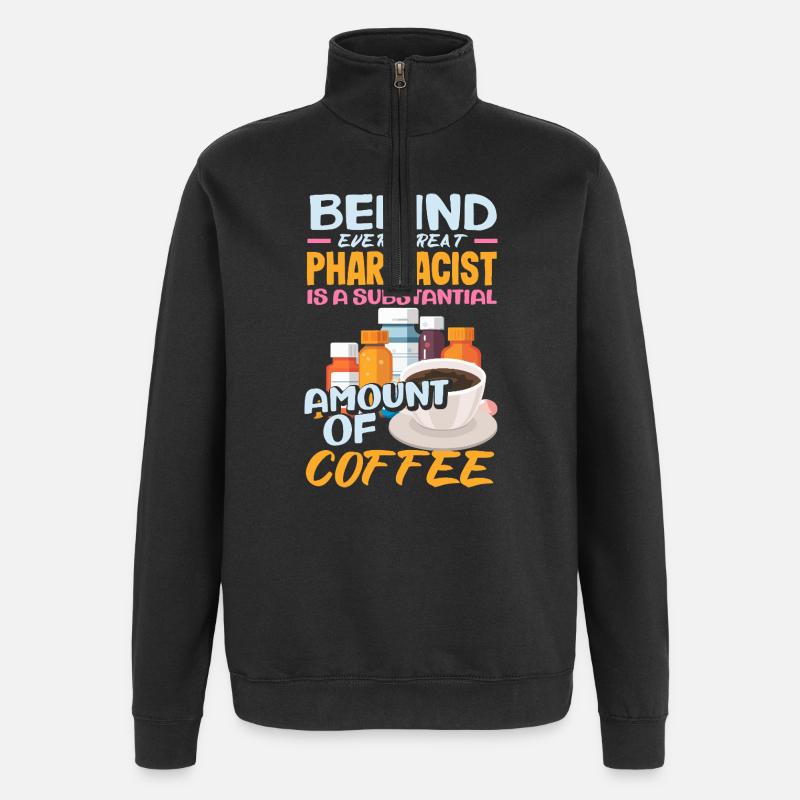 Apotheker Pharmazeutisch-technischer - Quarter-Zip-Sweatshirt - Schwarz