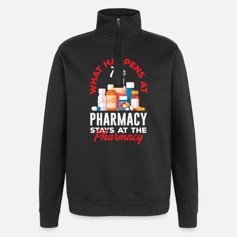 Apotheker Pharmazeutisch-technischer - Quarter-Zip-Sweatshirt - Schwarz