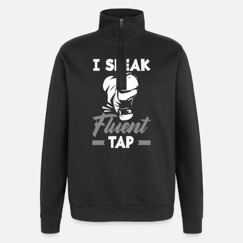 Stepptänzer, Steppschuhe, Tap Dance - Quarter-Zip-Sweatshirt - Schwarz
