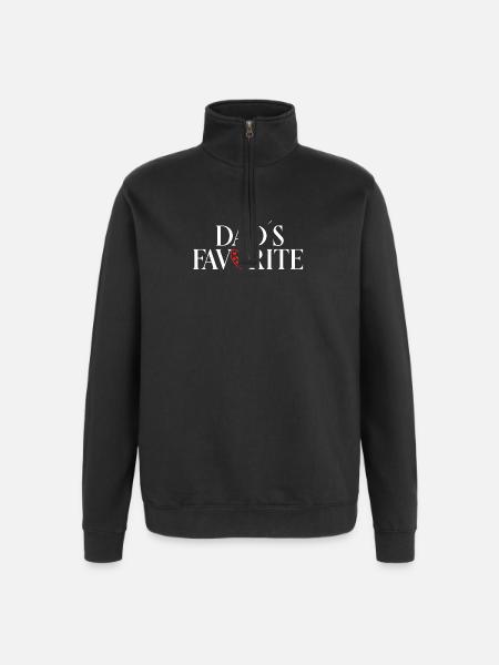 Lieblingskind_Papas_Liebling - Quarter-Zip Sweatshirt - black