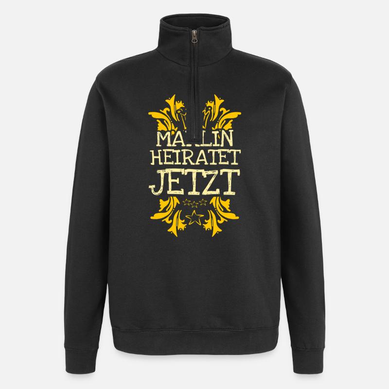 Cadeau pour Marlin - Sweat à zip 1/4 - noir