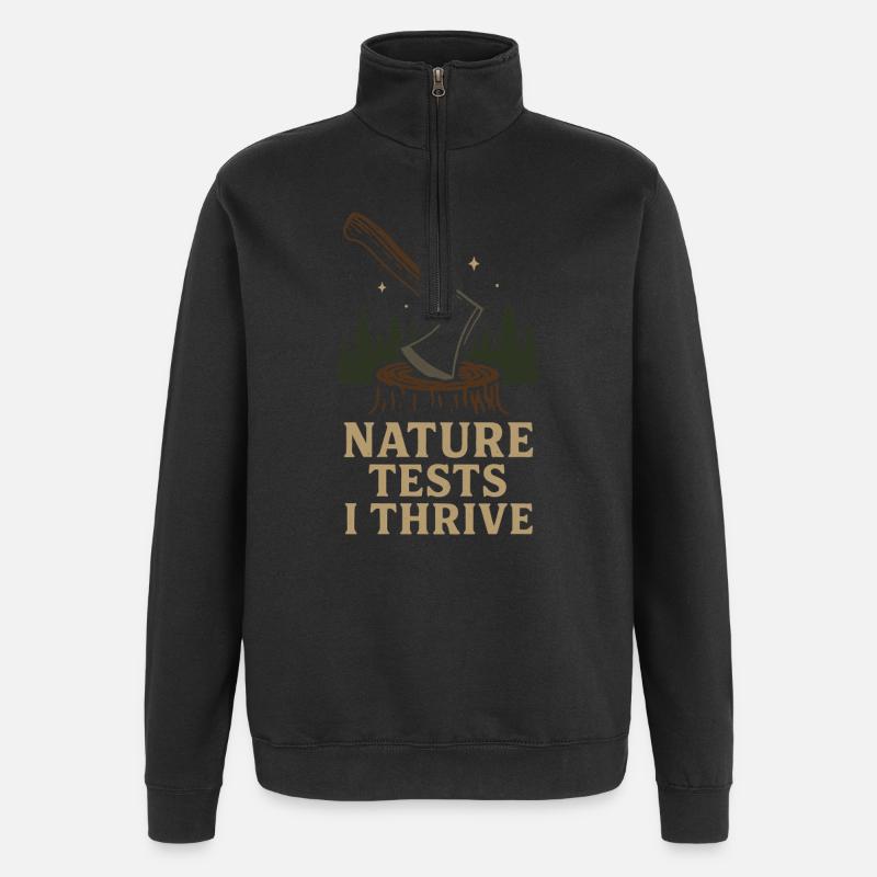 Survival Powers Boscroon Ferocious Abilities - Quarter-Zip Sweatshirt - black