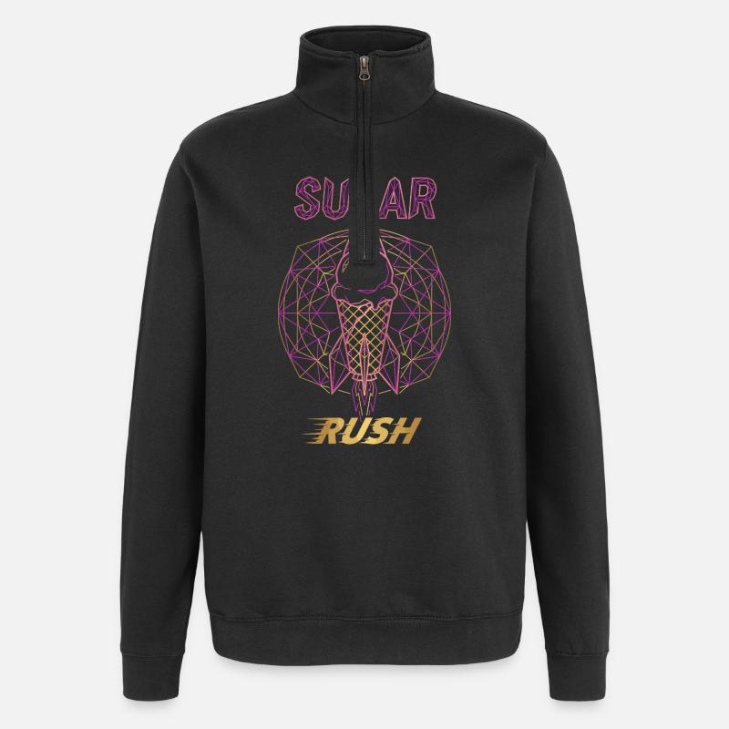Fusée de glace Sugar Rush - Sweat à zip 1/4 - noir
