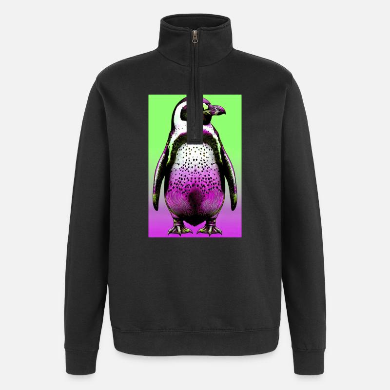 penguin - Quarter-Zip Sweatshirt - black