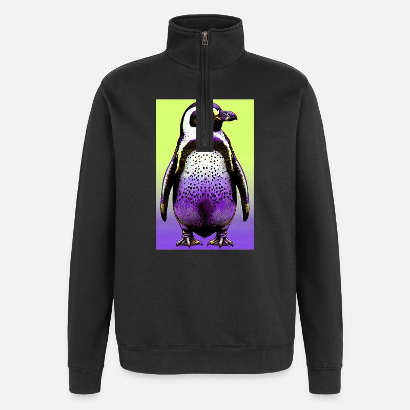 penguin - Quarter-Zip Sweatshirt - black