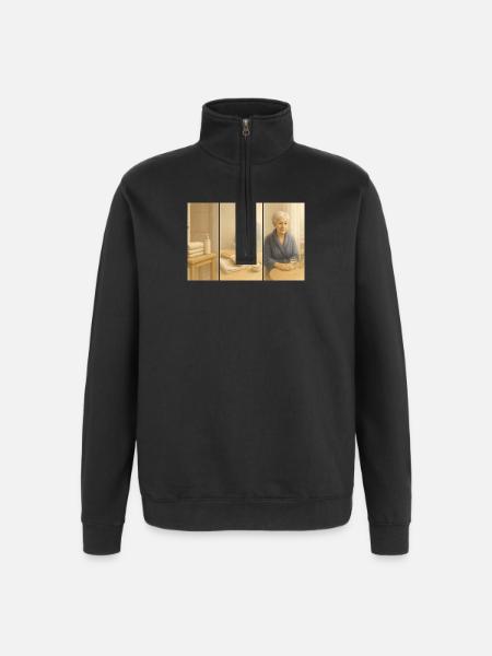 care - Quarter-Zip Sweatshirt - black
