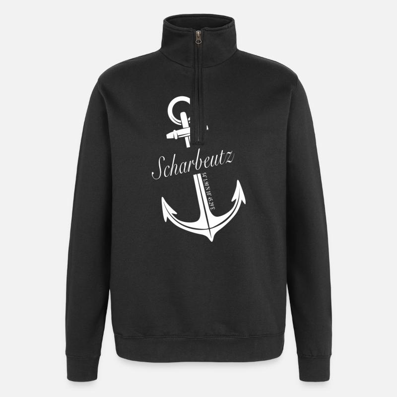 Scharbeutz - Quarter-Zip-Sweatshirt - Schwarz