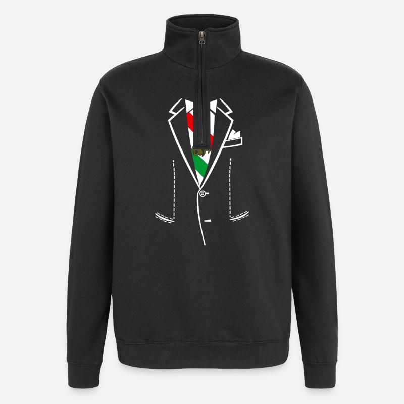 Président du Mexique - Sweat à zip 1/4 - noir