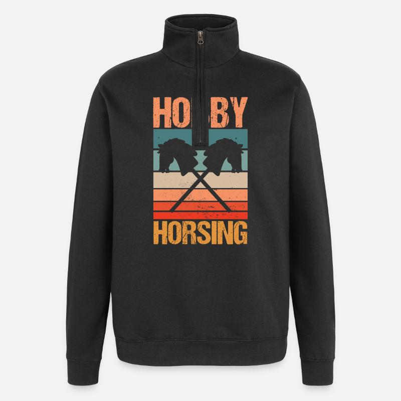 Steckenpferd Cheval de Hobby Cavalier - Sweat à zip 1/4 - noir