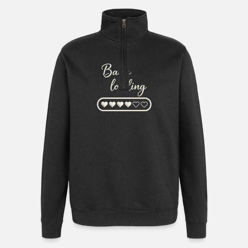 Baby loading - Quarter-Zip Sweatshirt - black