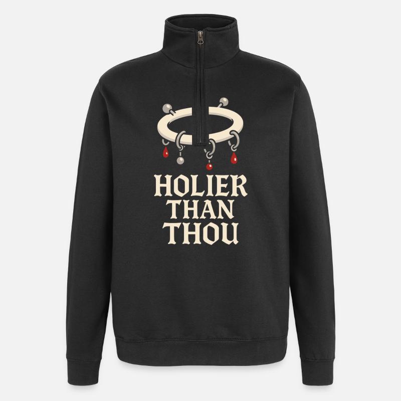 Piercing Addict Body Mod Enthusiast - Quarter-Zip Sweatshirt - black