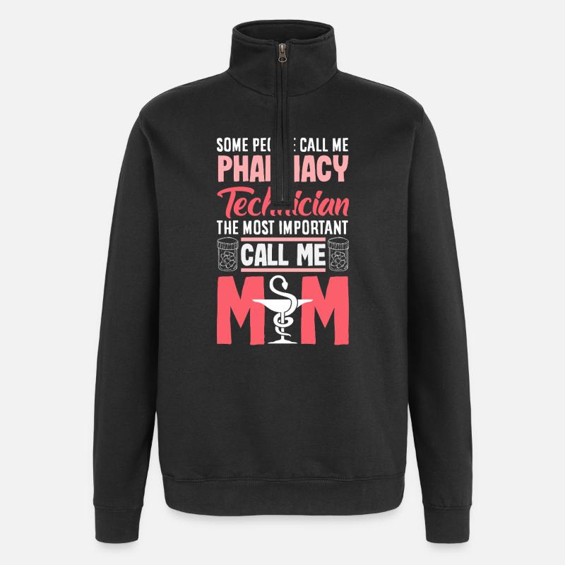 Pharmacien Technicien Pharmaceutique - Sweat à zip 1/4 - noir