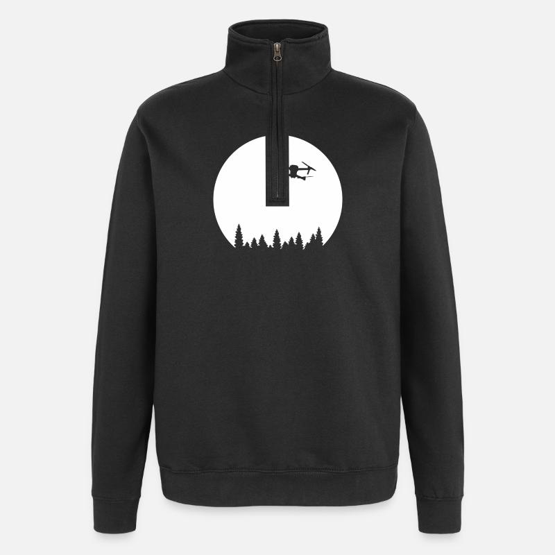 DJI MAVIC DRONE - Quarter-Zip Sweatshirt - black