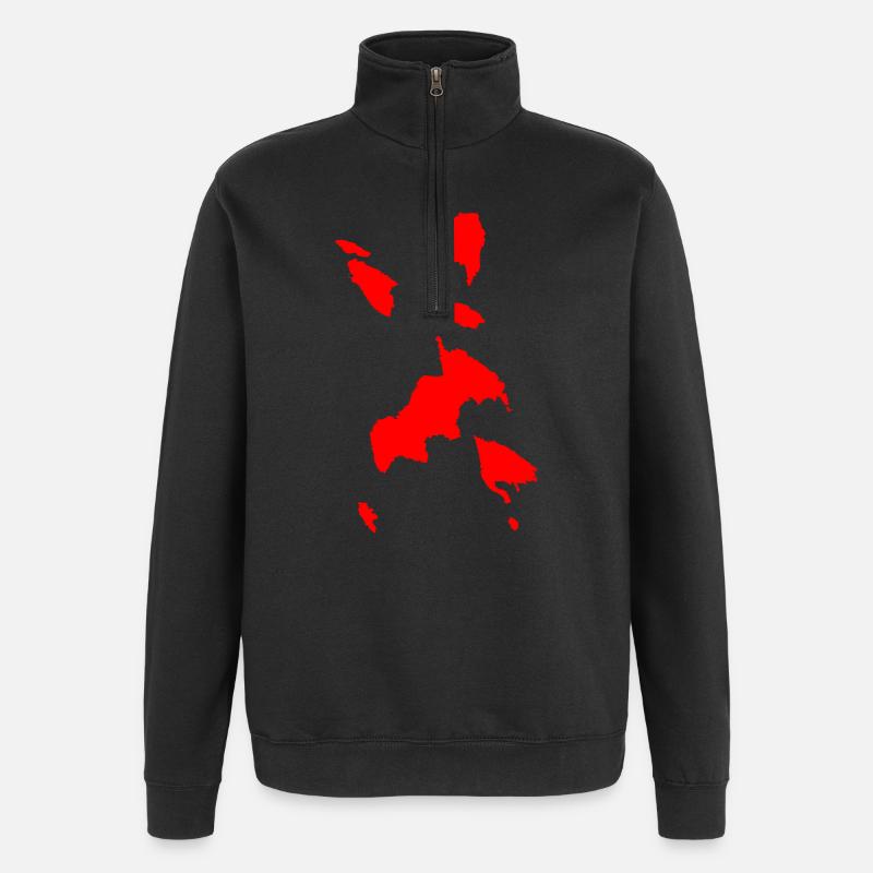Résumé Budo TUSCHE - Sweat à zip 1/4 - noir