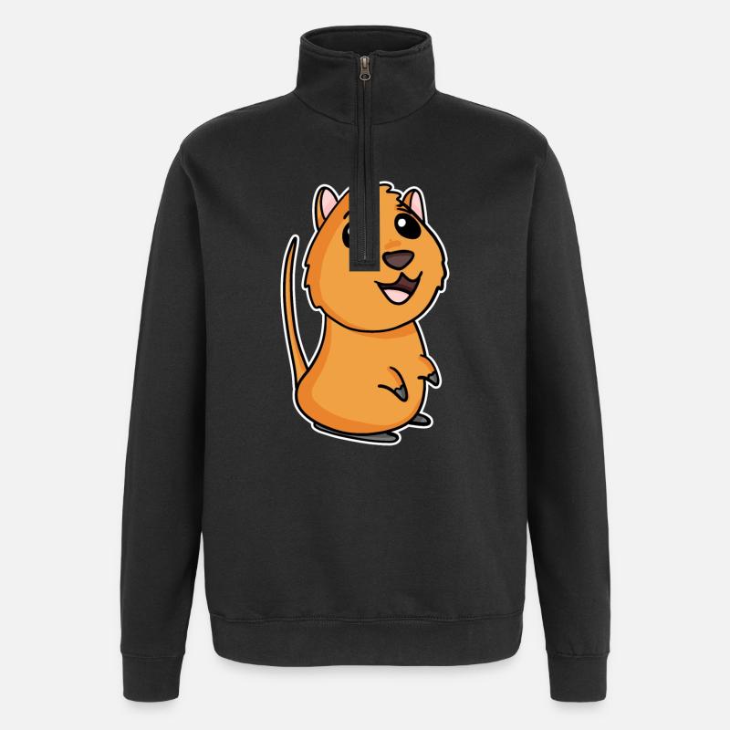 Quokka - Quarter-Zip Sweatshirt - black
