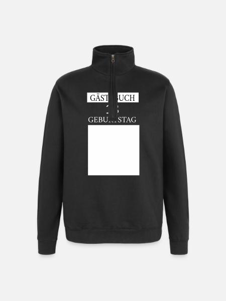 Guestbook 18th Birthday - Quarter-Zip Sweatshirt - black