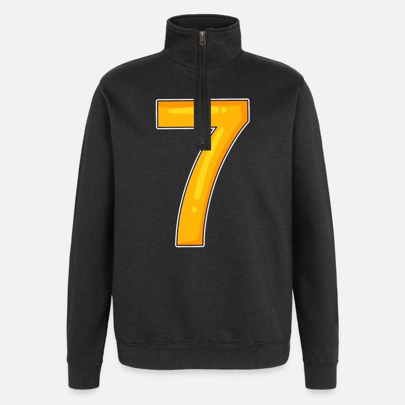 Numéro Sept - Numéro Numéro 7 - Sweat à zip 1/4 - noir