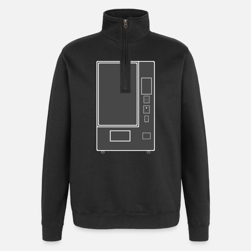 Distributeur automatique de collations Distributeur automatique - Sweat à zip 1/4 - noir
