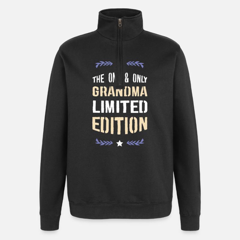Oma Limit Edition - Quarter-Zip-Sweatshirt - Schwarz