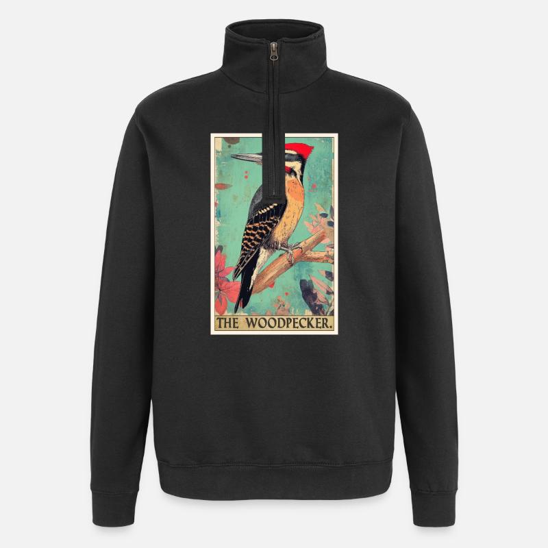 Woodpecker Woodpecker - Quarter-Zip Sweatshirt - black