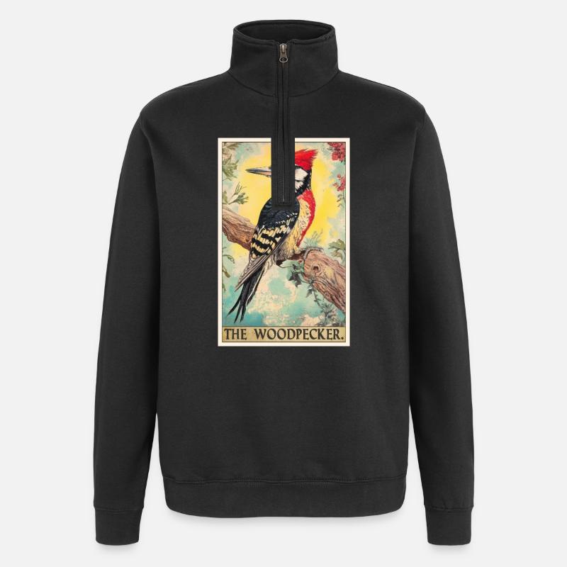 Spechte Specht - Quarter-Zip-Sweatshirt - Schwarz