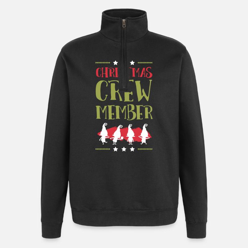 Noël de l’équipage de Weihnachten - Sweat à zip 1/4 - noir