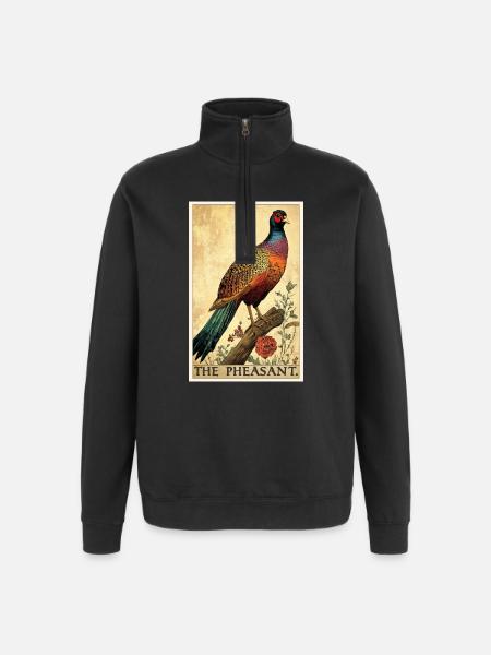 Faisans Faisan - Sweat à zip 1/4 - noir