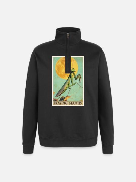 Praying mantises Praying mantis - Quarter-Zip Sweatshirt - black